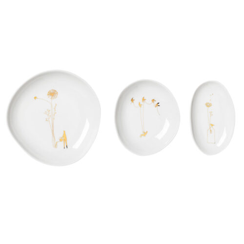 Räder, Schalenset Wonderland, wit met goud