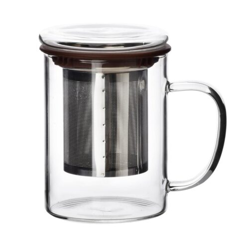 Allesken - Theeglas 'Peter' met infuser, 400ml