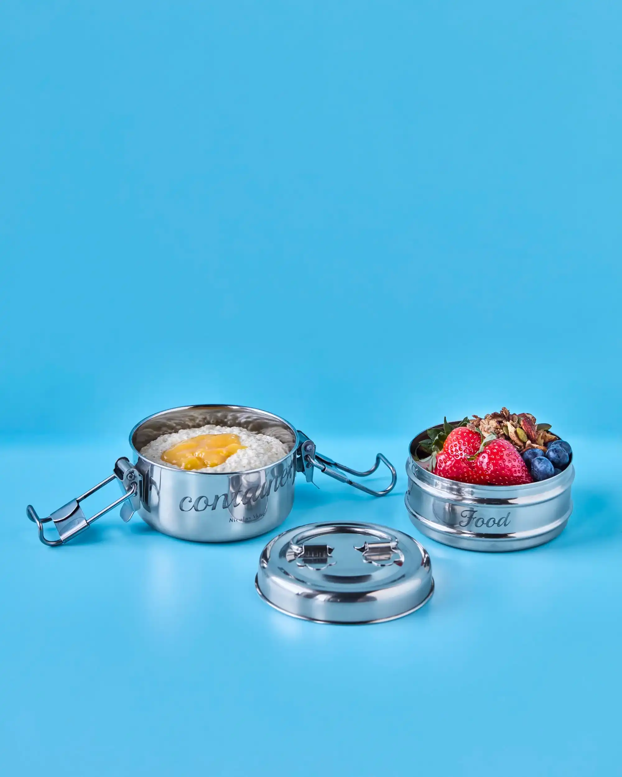 Lunchbox Container Zilver, 10cm - Nicolas Vahé - Afbeelding 3