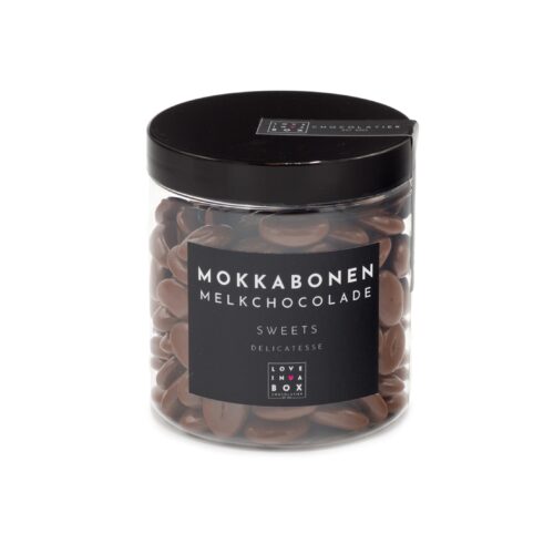 Love in a box - Chocolade Mokkabonen, Melk, 175gr