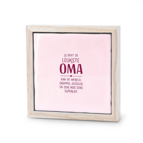 Oma liefs lijstje