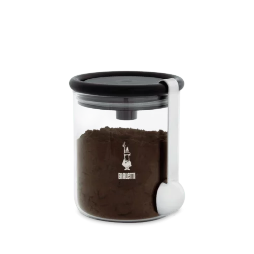 Bialetti – Glazen koffiebewaarbus met maatlepel