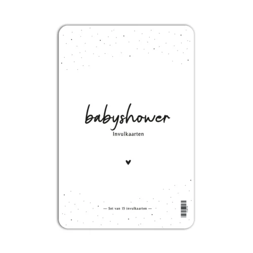 Fyllbooks Babyshower invulkaarten 15 stuks – A5