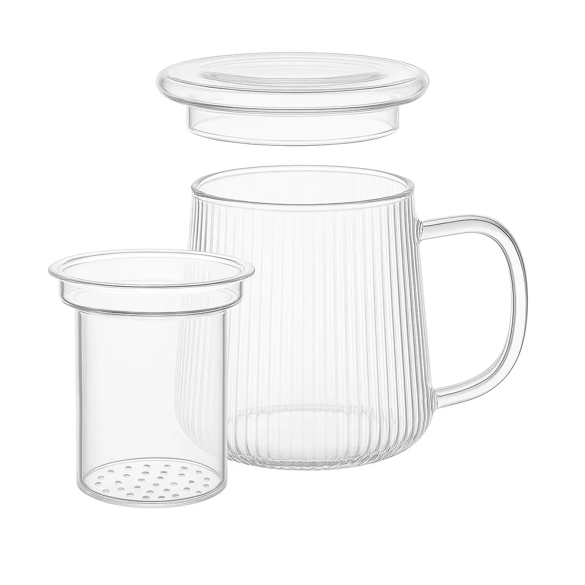 good wei - Theeglas met infuser, 400ml