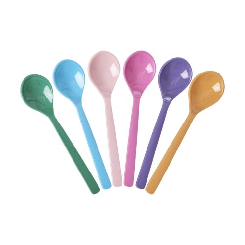 Rice, theelepels – Meerkleurig La Joie de Vivre- Set van 6