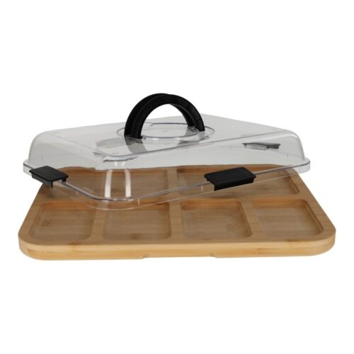 Jens Living - Bamboe Snack Tray Met Deksel