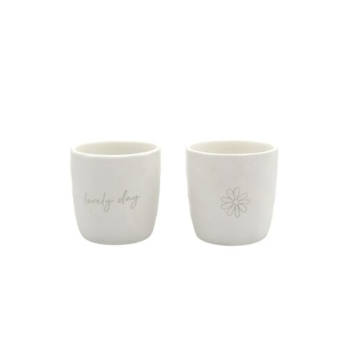 Leeff - Mugs Daisy - Lovely Day, set of 2