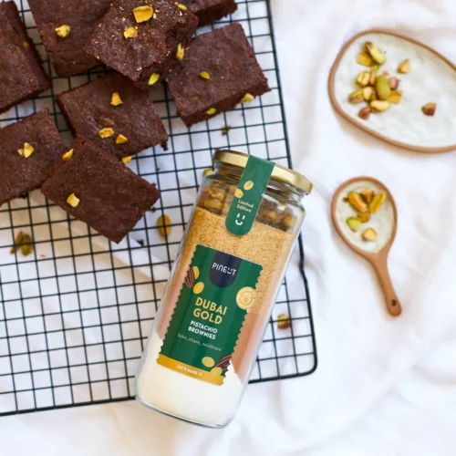 Pineut brownie mix dubai gold