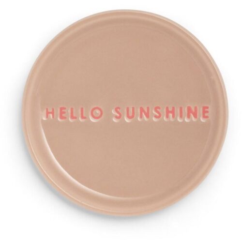 Vondels - Schoteltje HELLO SUNSHINE, Beige, ø8,5 cm