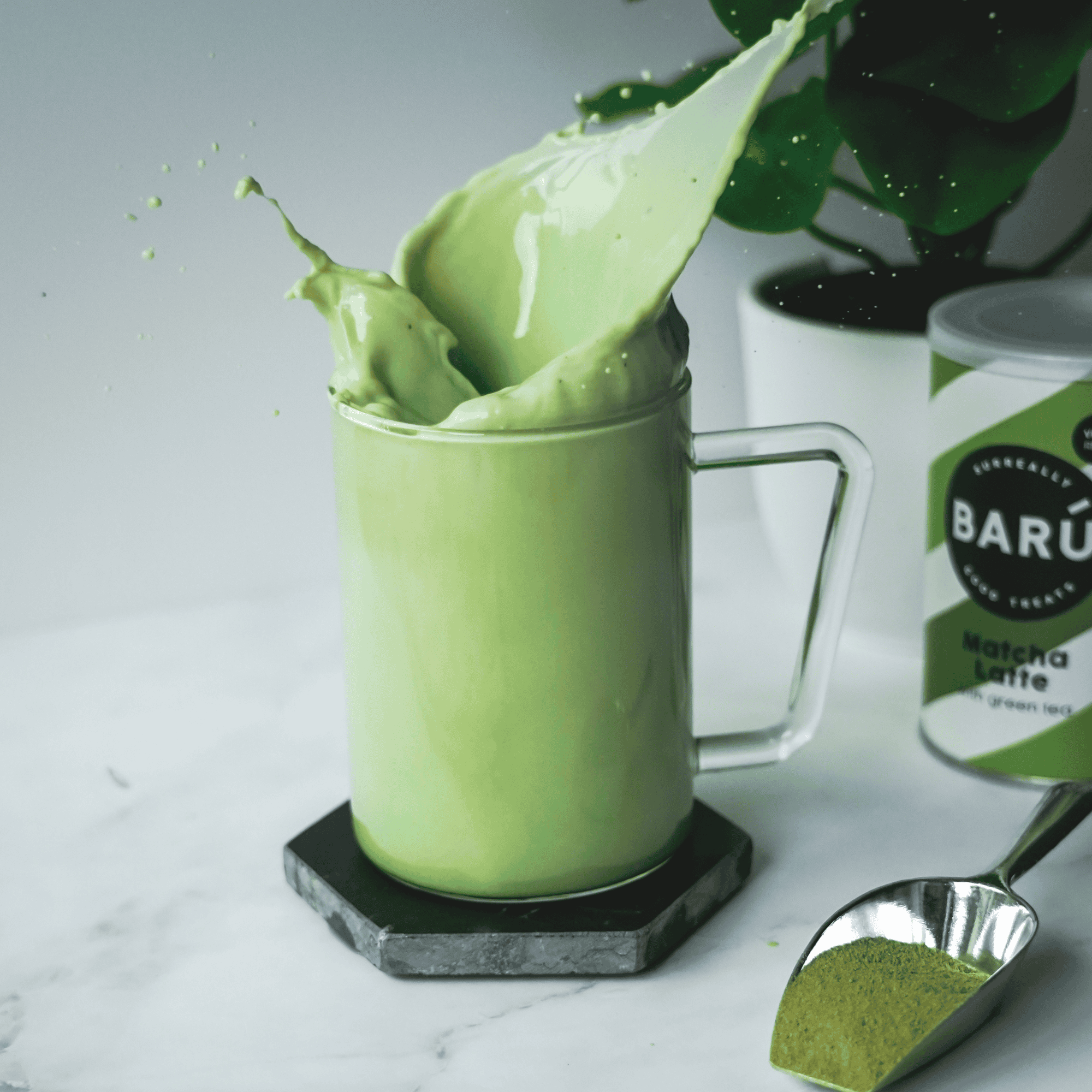BARÚ Vanilla Matcha Latte 250gram (16 porties) - Afbeelding 2