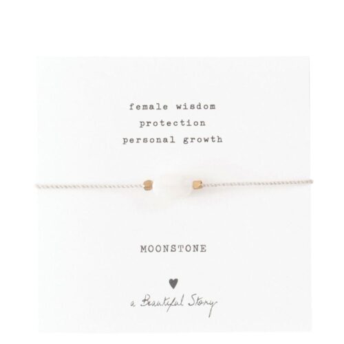 A Beautiful Story – Edelsteenkaart met armband, Maansteen