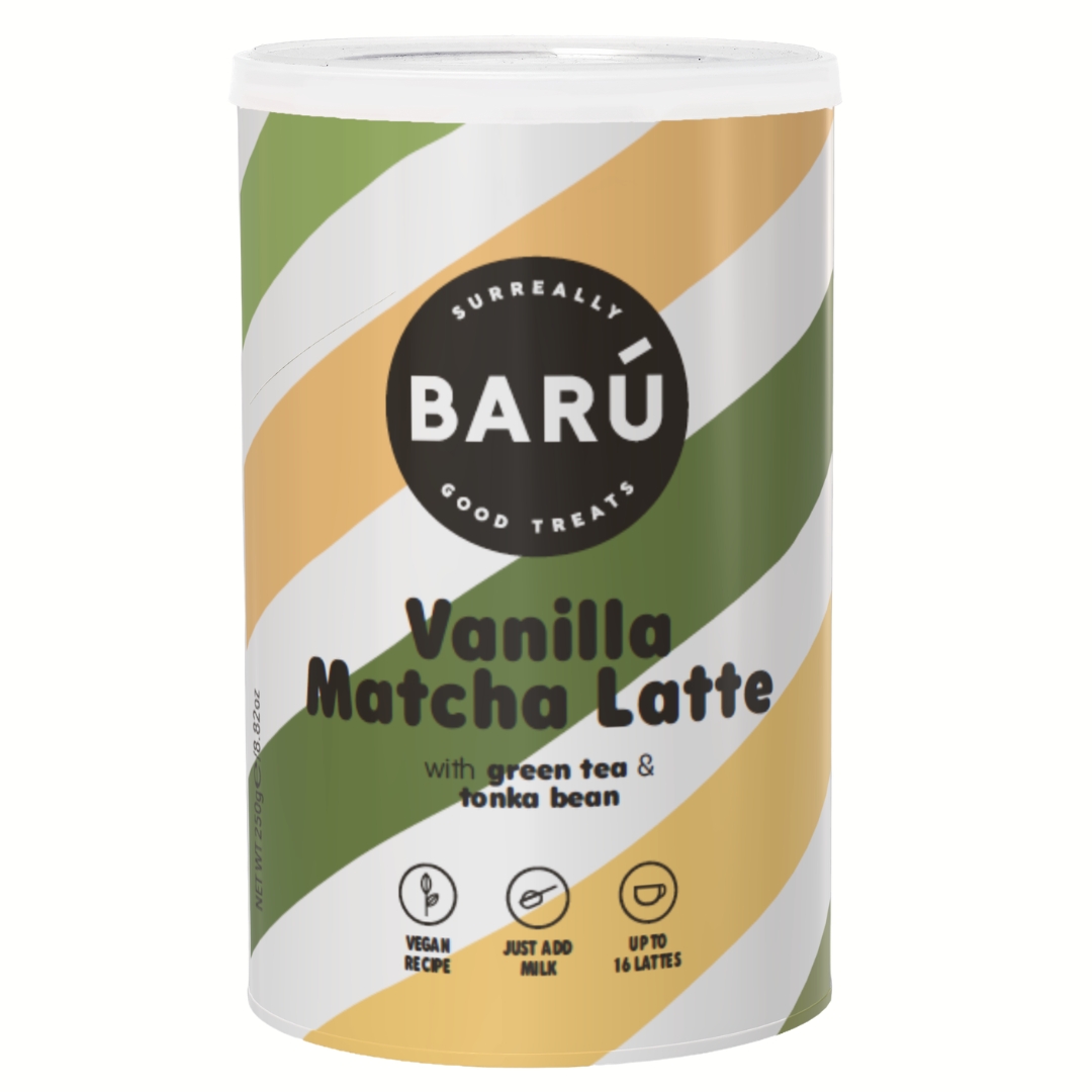 BARÚ Vanilla Matcha Latte 250gram (16 porties)