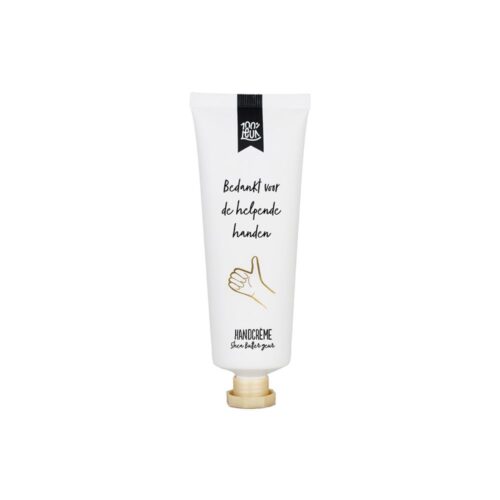 Handcrème tube 'Bedankt voor de helpende handen', 75ml – 100% Leuk