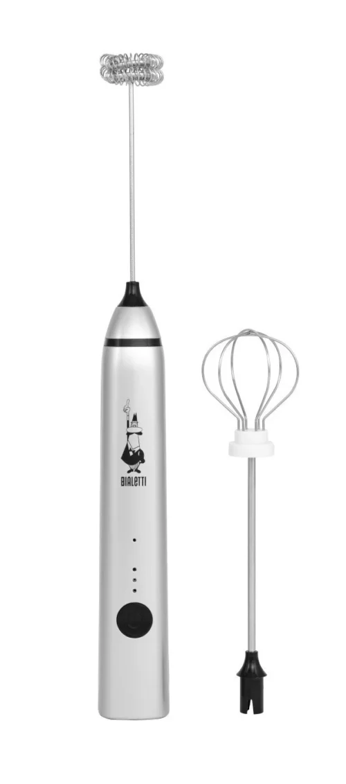 Bialetti Melkopschuimer Pro Silver - oplaadbaar
