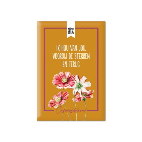 Bloemenzaadjes 'Ik hou van jou', Cosmosbloem – 100% Leuk