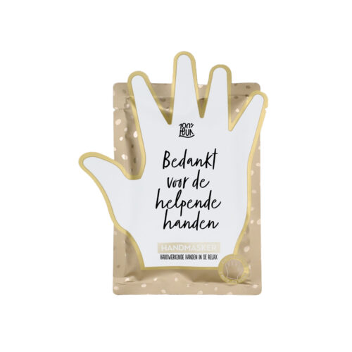 Handmasker 'Bedankt voor de helpende handen' - 100% Leuk