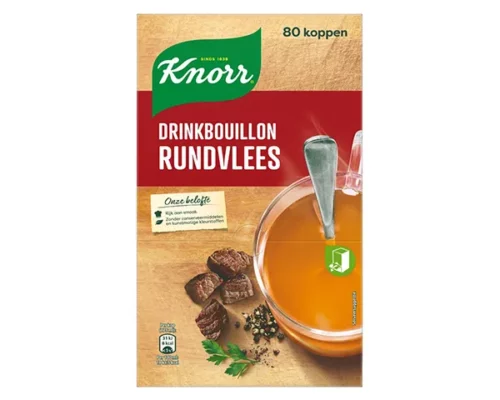 Knorr Drinkbouillon Rundvlees 80 zakjes