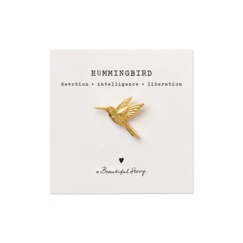 A Beautiful Story – Broche Kolibri, Verguld