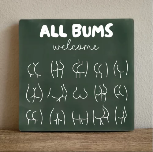 label2x tegeltje all bums