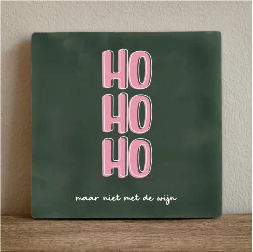 label2x tegeltje ho ho ho