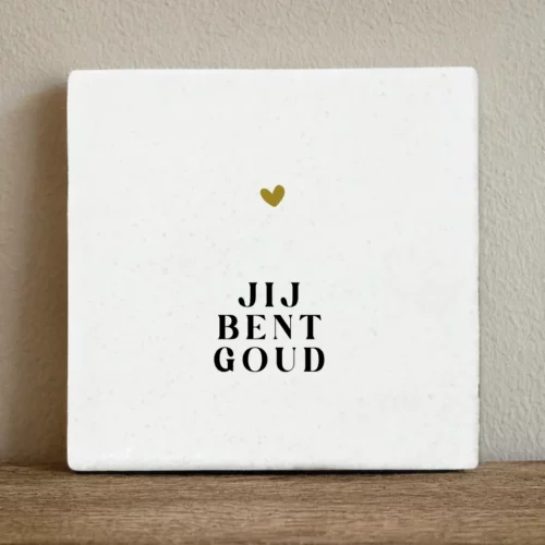 label2x tegeltje jij bent goud