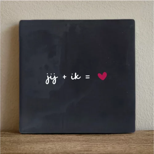 label2x Tegeltje jij + ik