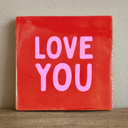 label2x tegeltje love you
