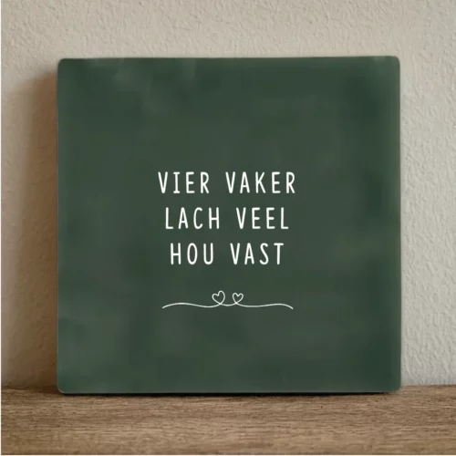label2x tegeltje vier vaker