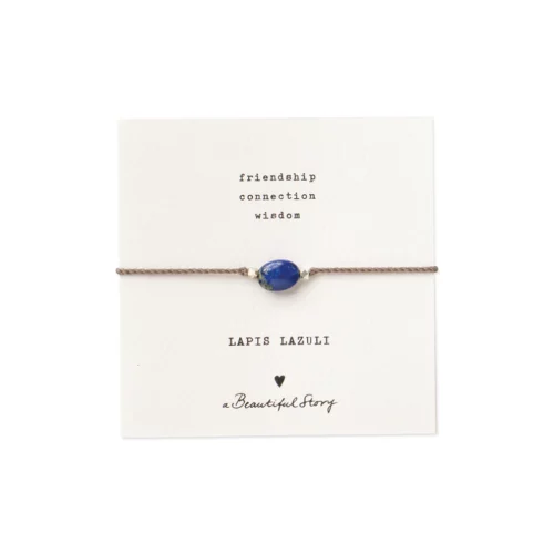 A Beautiful Story – Edelsteenkaart met armband, Lapis Lazuli