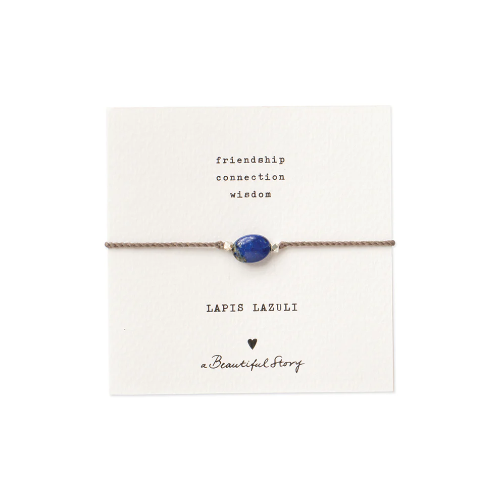 A Beautiful Story – Edelsteenkaart met armband, Lapis Lazuli