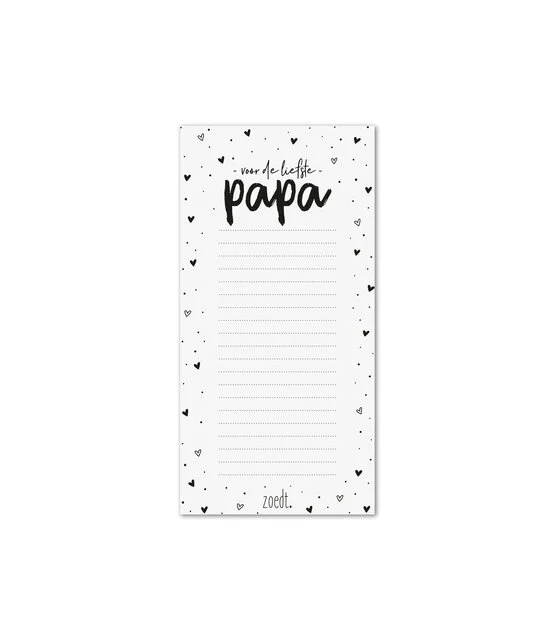 Zoedt - Notitieblok 'Voor de liefste papa'