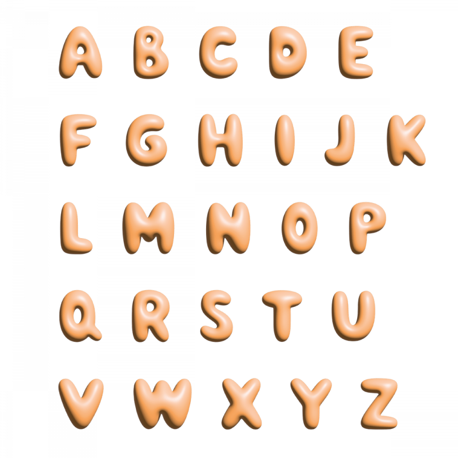 THE GIFT LABEL - Wall Letter - F, Orange - Afbeelding 2