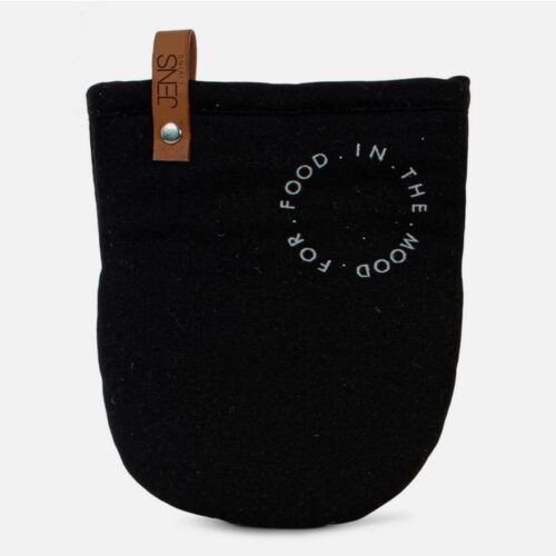 JENS Living - Ovenhandschoen 'In the mood for food', Zwart