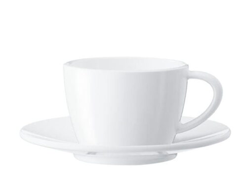 Cappuccinokopjes met schotel, 2 stuks