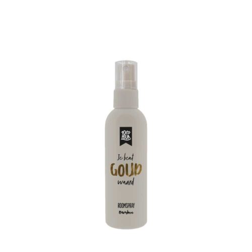 Roomspray 'Je bent goud waard' – 100% Leuk