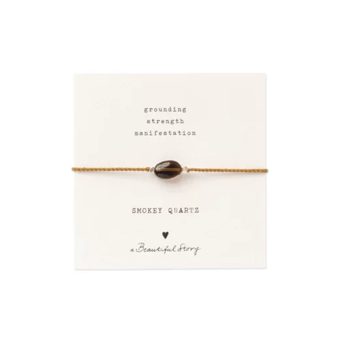 A Beautiful Story – Edelsteenkaart met armband, Rookkwarts