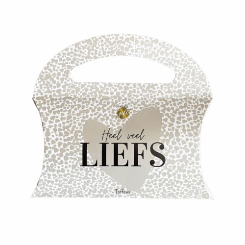 The Big Gifts - Snoep tasje, 'Veel Liefs'