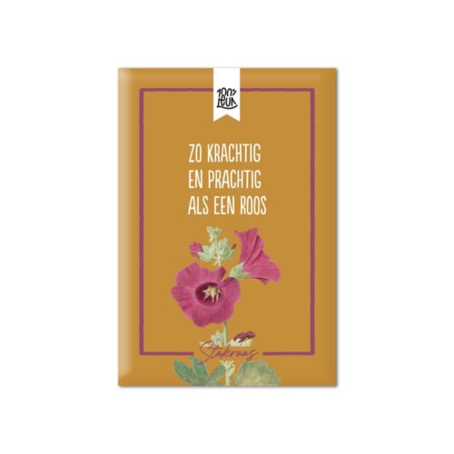 100% Leuk - Bloemenzaadjes 'Zo krachtig en prachtig', Stokroos