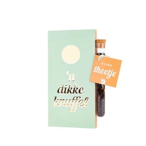 Eat your present - Thee-tegeltje 'Dikke Knuffel'