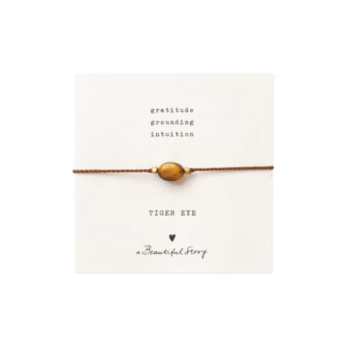 A Beautiful Story – Edelsteenkaart met armband, Tijgeroog